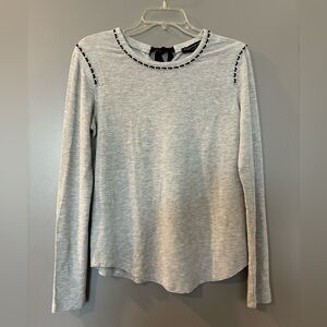 Generation Love Women’s Long Sleeve Top with Chain Design and Bow